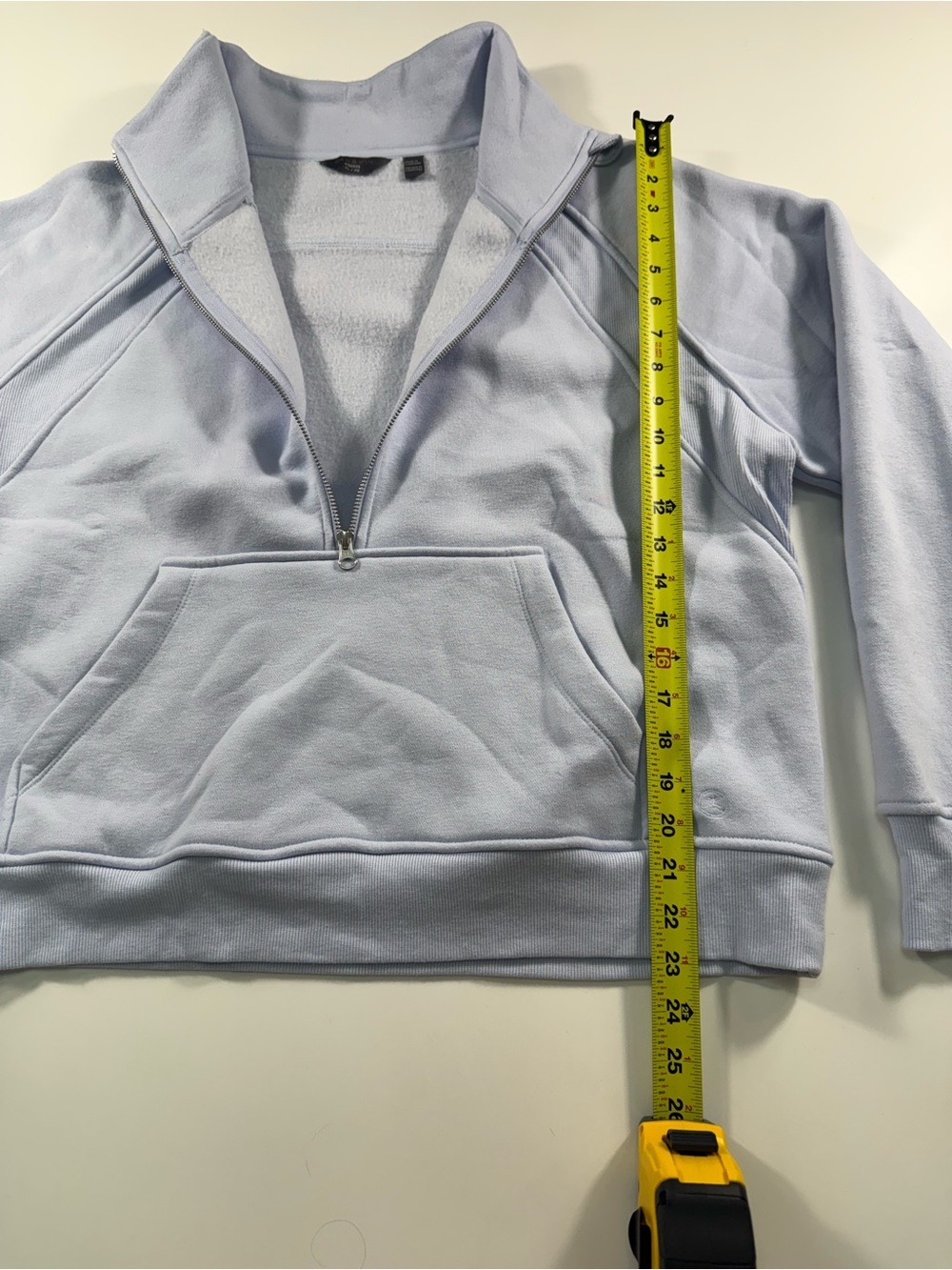 Danskin Lilac Half-Zip Kangaroo Pocket Sweatshirt - Picture 3 of 8